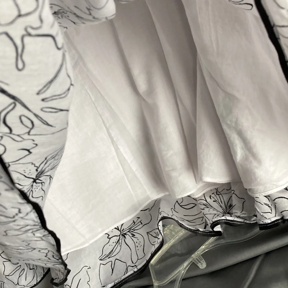 Jones New York Signature Black/White Full Line Skirt - Picture 4 of 11
